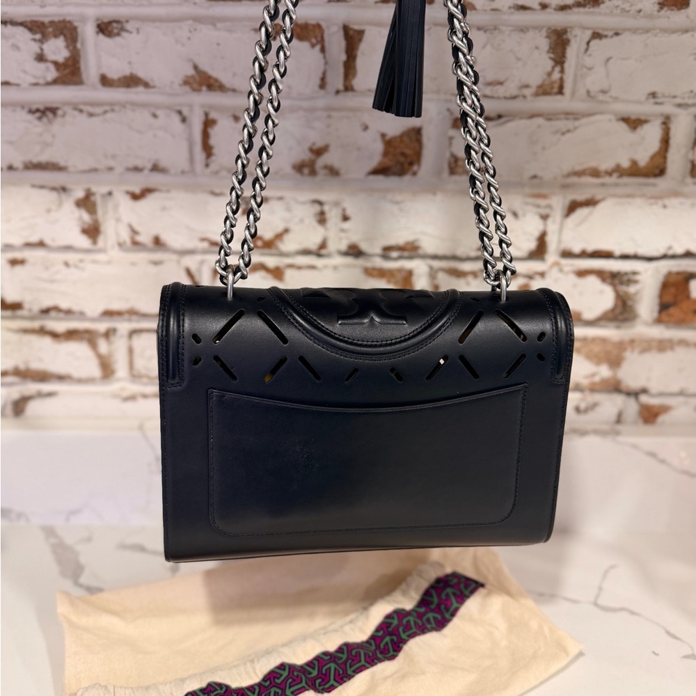 NWOT Tory Burch Black Cutout Bag - Picture 2 of 9